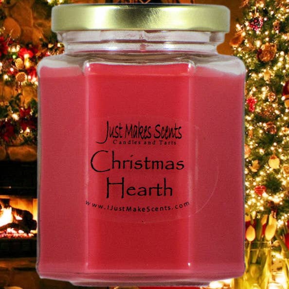 Christmas Hearth Scented Candle for wholesale by Just Makes Scents Candles and Gifts LLC