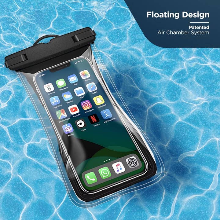 BARSUPPLY - Wholesale Phone Case - Unisex - 2-Pack Floatable Water Proof iPhone Phone Pouch (Patented Air Chamber) Floating Waterproof Dry Bag - Summer Accessories for Beach, Boating (fits iPhone 13, 14 Pro Max and Samsung s22, s23 Ultra)