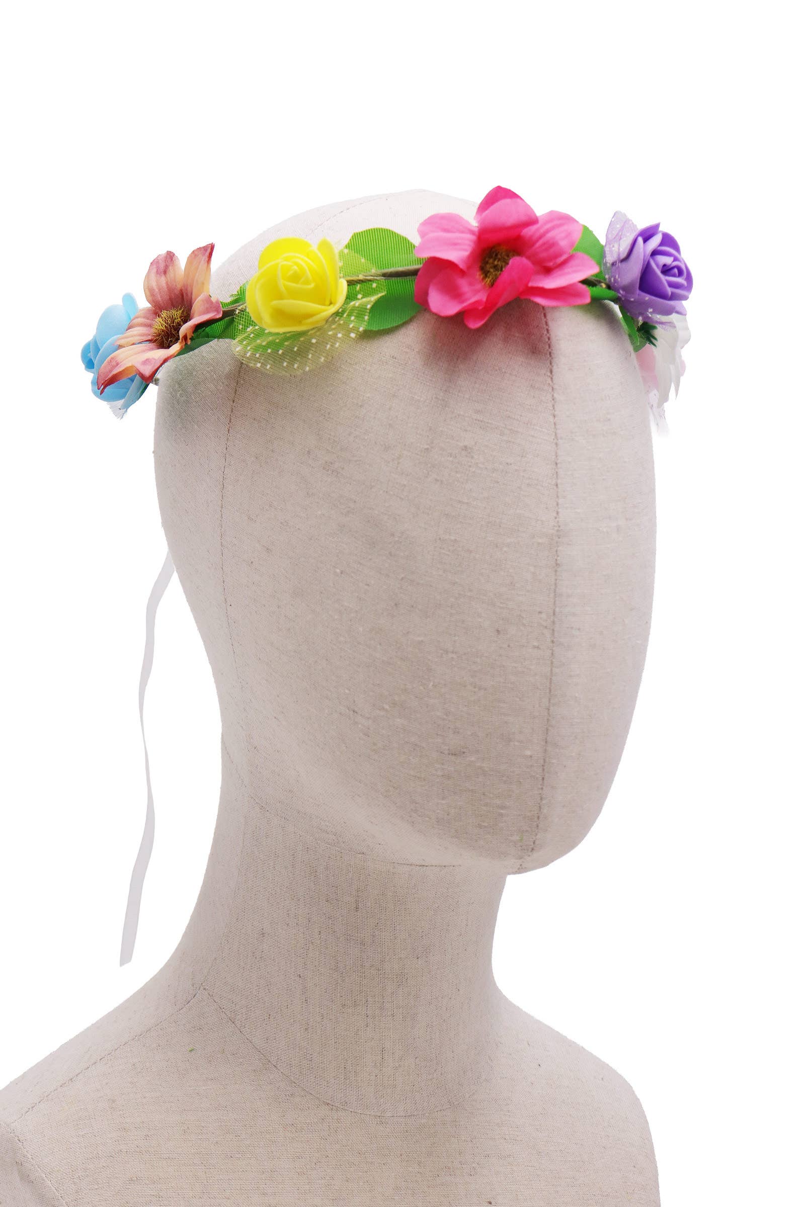 Assorted Floral Lace Trim Led Light-up Crown Headpiece for wholesale on Faire2