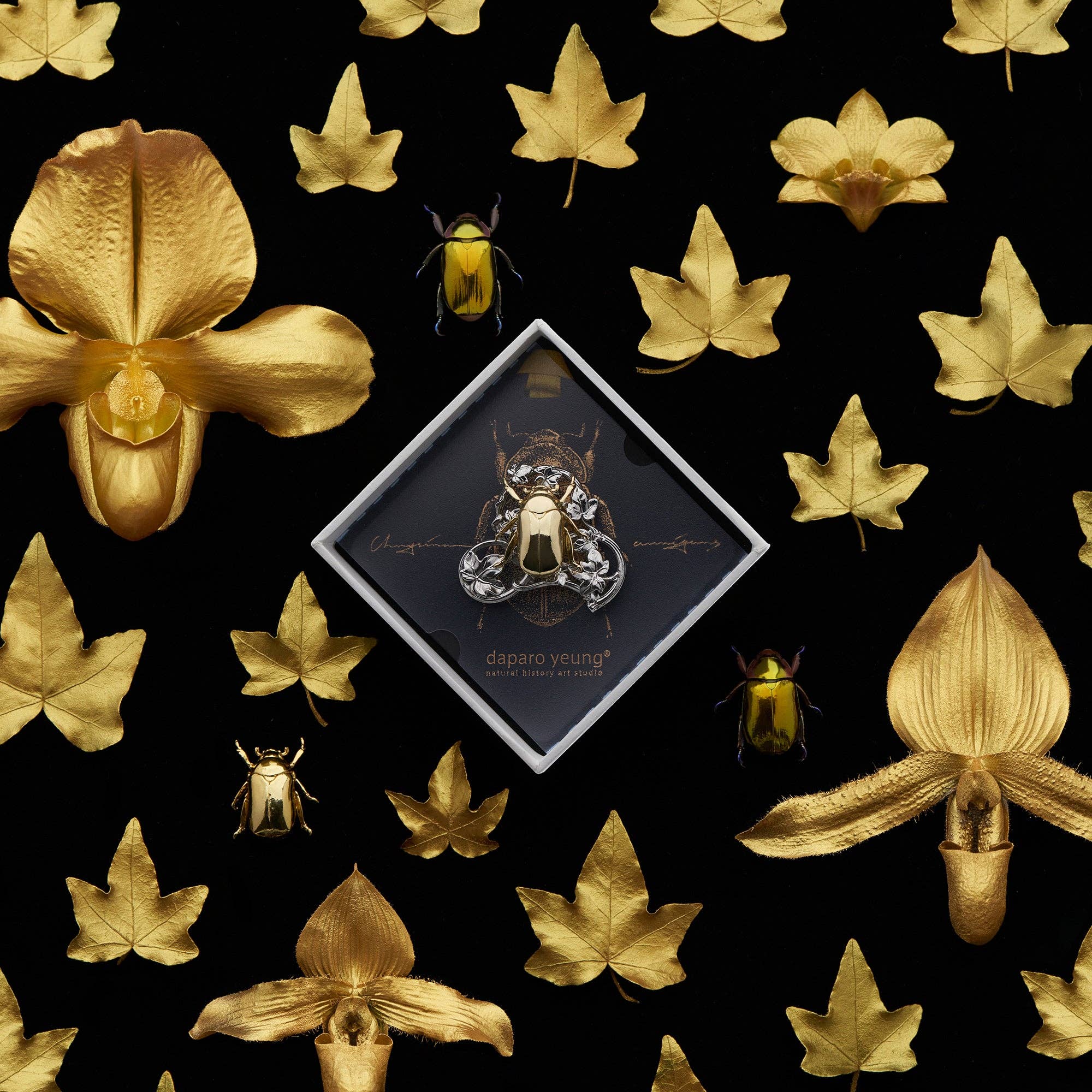 Vermilion Collection - Wholesale Lapel Pin/Button - daparo 3D Copper Pins "Jewel Scarabs"0