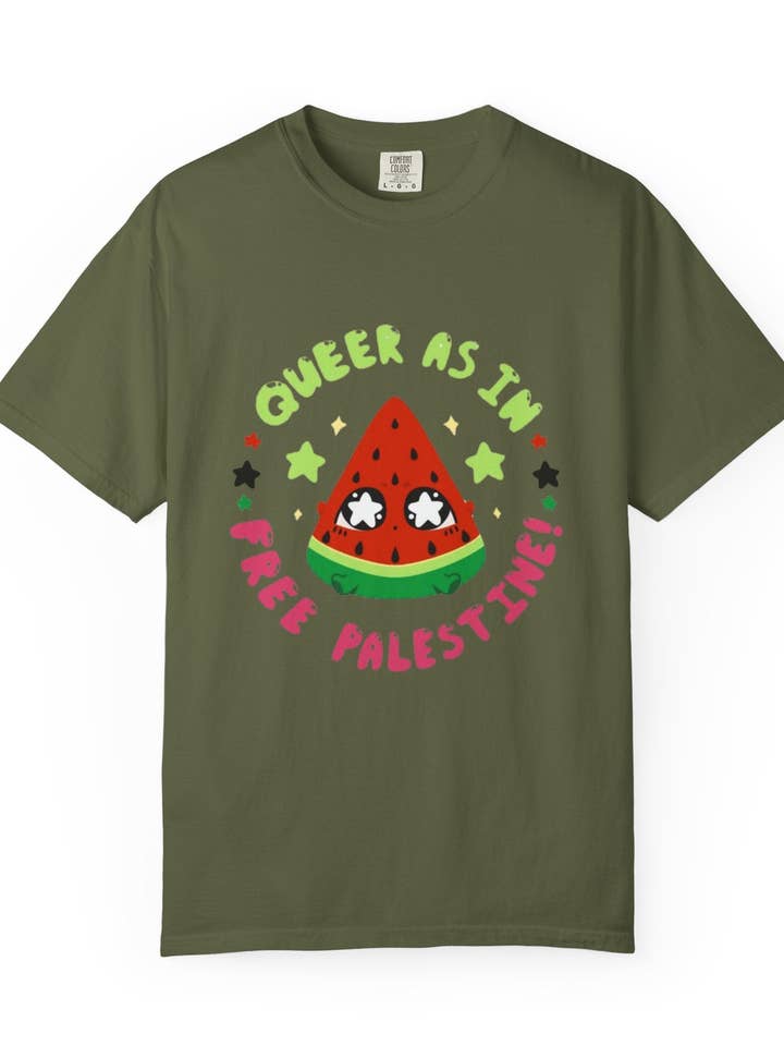 Queer som i Fri Palæstina T-shirt for engroshandel hos SoftBoysClub