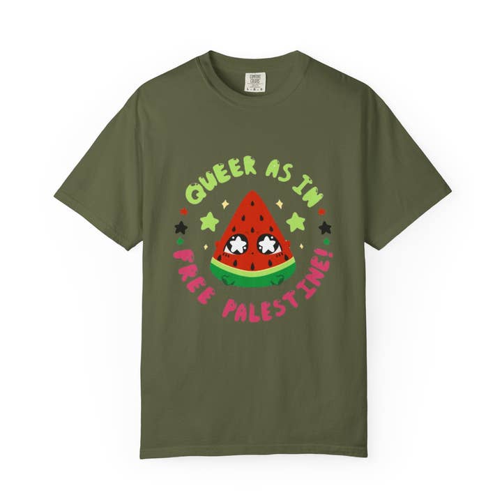 SoftBoysClub - Wholesale Screen Printed T-Shirt - Unisex - Queer as in Free Palestine T-shirt19