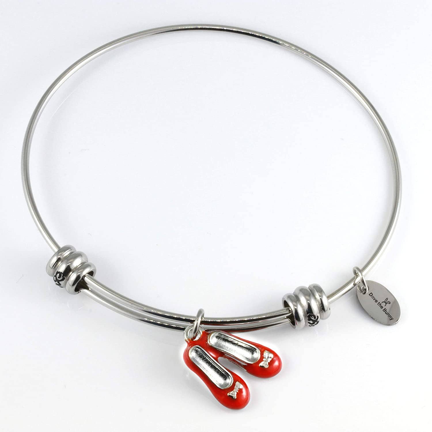 Dave The Bunny – Engroshandel Armbånd med vedhæng – Troldmanden fra Oz | Ruby hjemmesko smykker eller Ruby Red Slippers armbånd armbånd for Fans af Troldmanden fra Oz Gaver eller Troldmanden fra Oz Samleobjekter af Ruby Red Tøfler til Dorothy fra Troldmanden fra Oz Party Favor7
