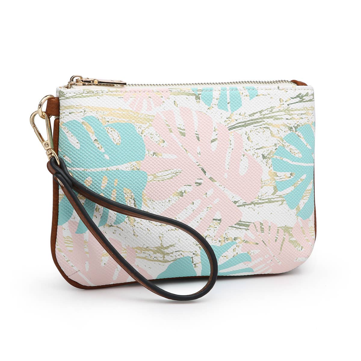 Cute Pineapple And Colorful Geometric Line Super Cute Design Small Canvas Messenger Bags Shoulder Bag Round Crossbody Bags Purses for Little Girls Gifts