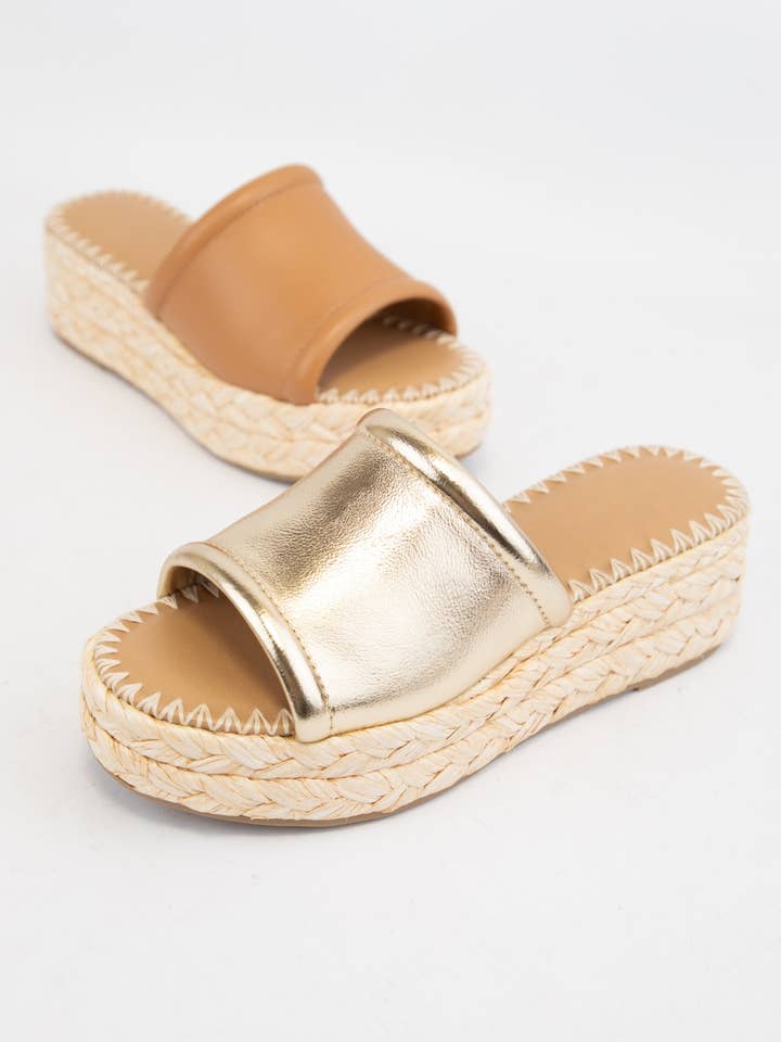 CCOCCI - Wholesale Platform Heels - Women's - MONTE CHUNKY PLATFORM RAFFIA HEEL SLIP ON WEDGE6