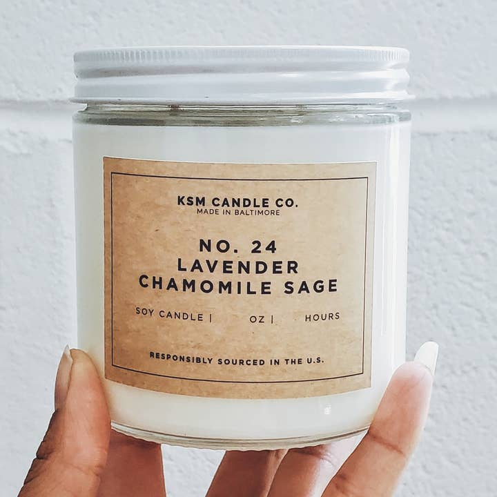 16 oz Soy Candle for wholesale by KSM Candle Co