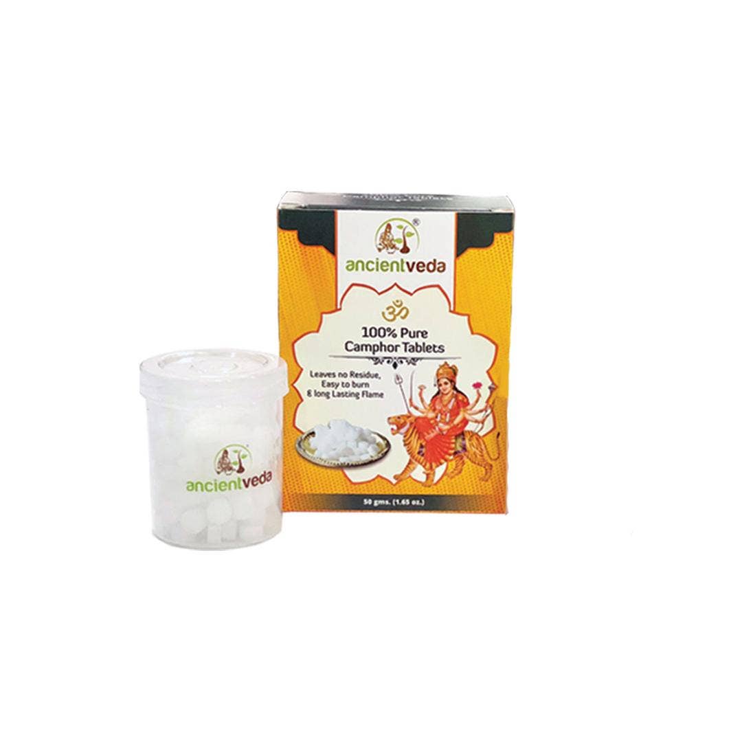 Ancientveda – Incenso por atacado – Comprimidos de cânfora 50 Gms0