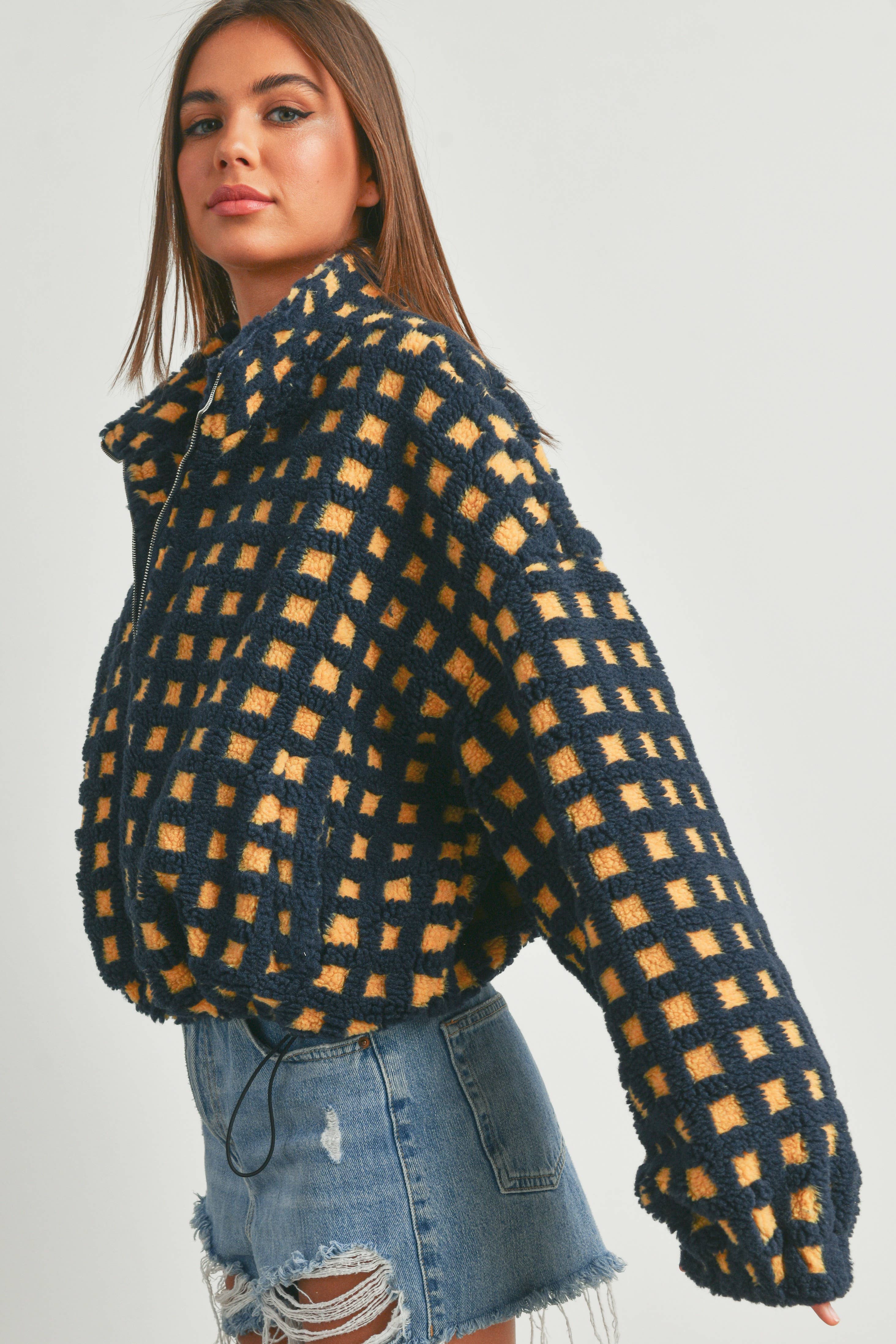 BUTTERMELON - Wholesale Jas - Dames - Fuzzy Sherpa-jas - BMJ72544