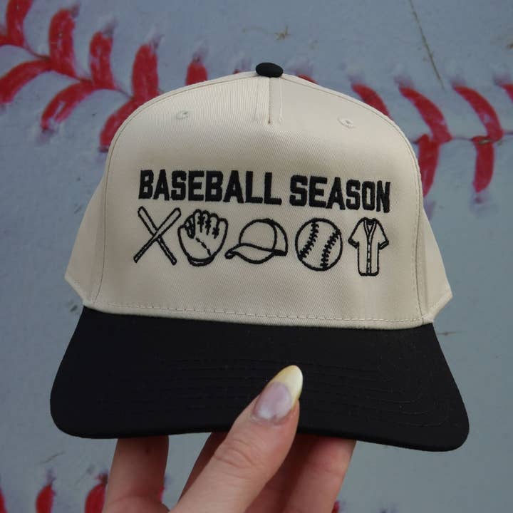 Baseball Season Charms Vintage Trucker Hat for wholesale by Made by Mariah