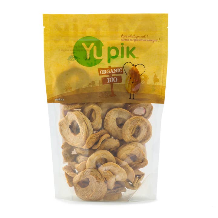 Yupik - Wholesale Dried/Dehydrated Fruit - Yupik Organic Dried Soft Apple Rings, 1 Lb