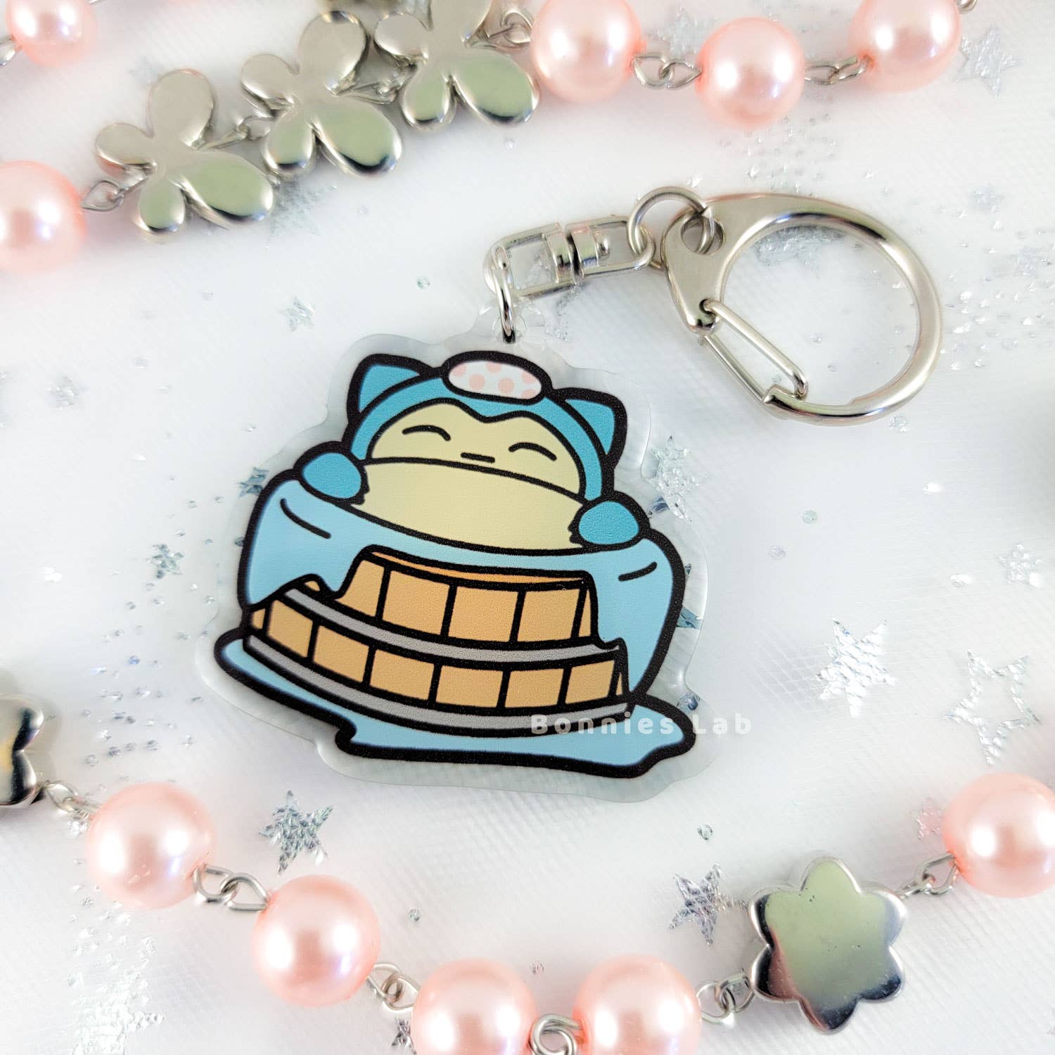 Bonnies Lab - Wholesale Keychain - Kids - Snorlax Epoxy Acrylic Keychain Charm1