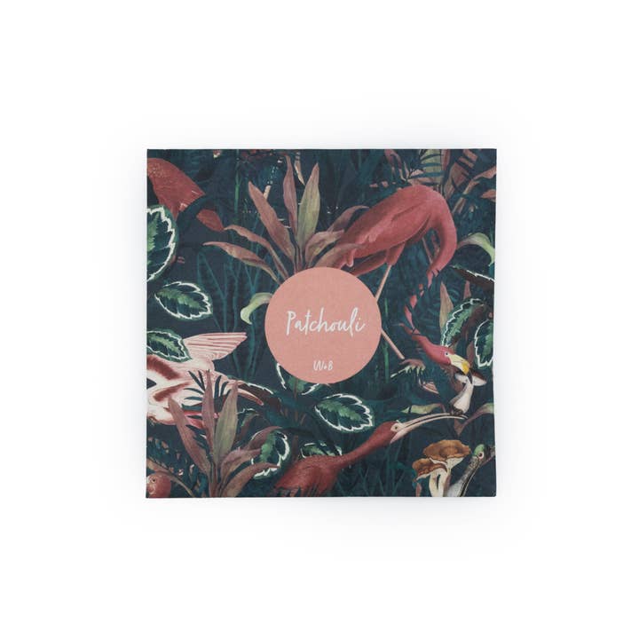 Robert Frederick Ltd - Wholesale Sachet - Willow and Belle Scented Sachet - Set of 4 Patchouli - Jungle Green Design1