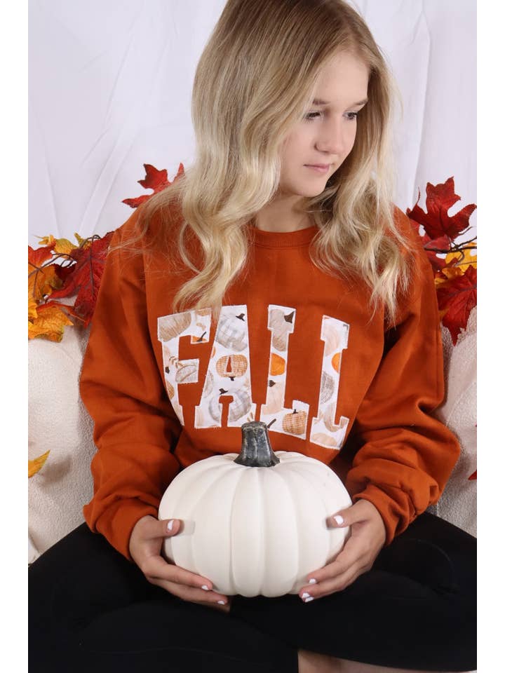 Shop Southern Belle - Wholesale Sweatshirt - Women's - Pumpkin Fall Halloween Sweatshirt