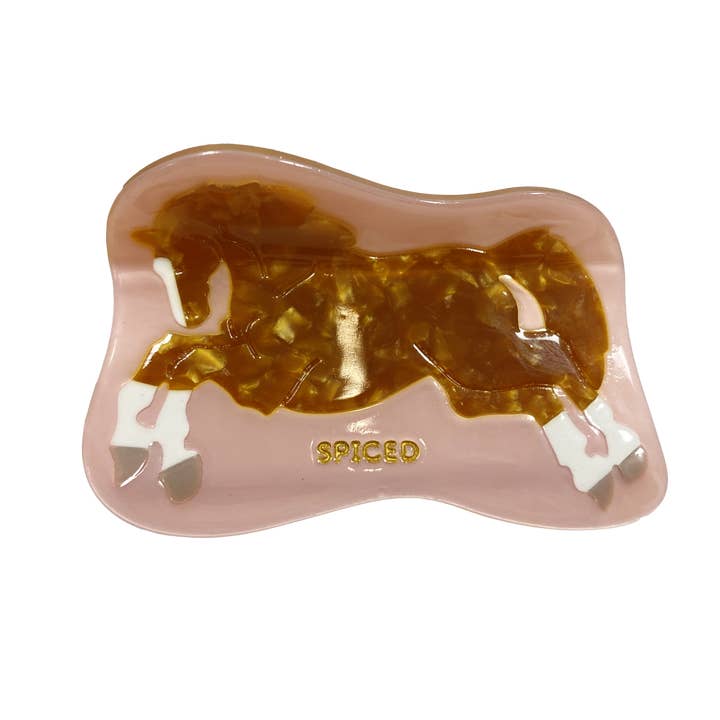 Spiced Equestrian - Wholesale Hair Clip - Women's - Prancing Pony Hair Clip5