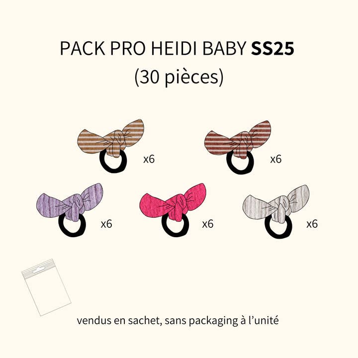 Maho - Wholesale Hair Tie - Pro Pack Heidi Baby SS25