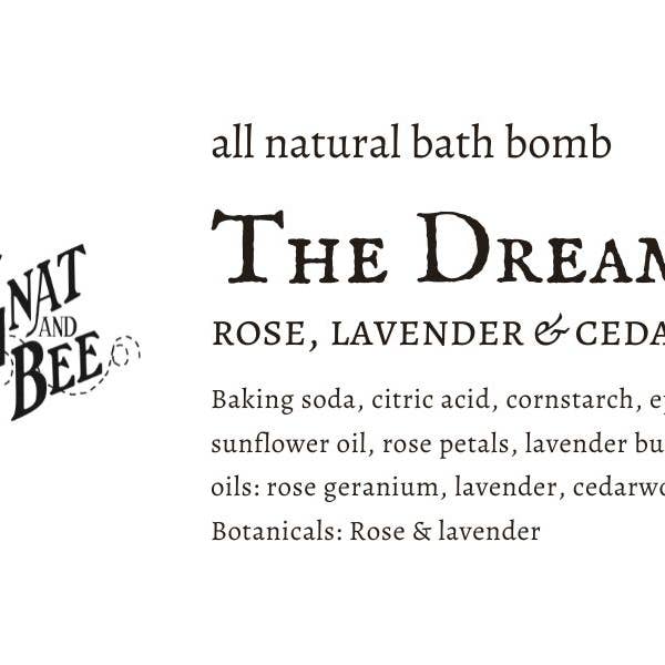 Gnat and Bee - Wholesale Bath Bomb/Fizz - The Dreamer | Natural Bath Bomb