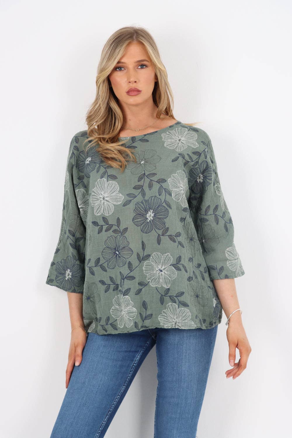 Miss Bold – Engroshandel Tunika - Dame – Italiensk bomuldsoverdel med blomsterprint19