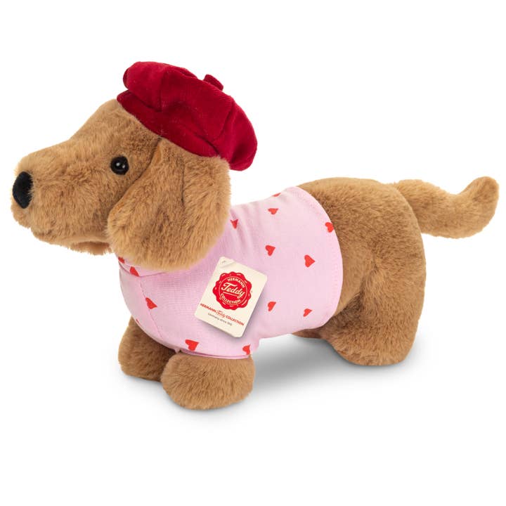 Dachshund Lady Amelie 26 cm - Plush Toy - Stuffed Animal for wholesale by Teddy Hermann