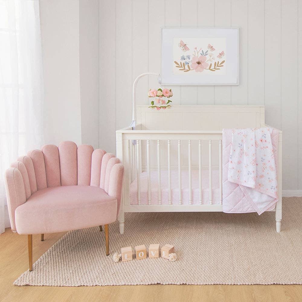 Living Textiles - Wholesale Fitted Sheet - Cotton Jersey Fitted Sheet - Pink Gingham4