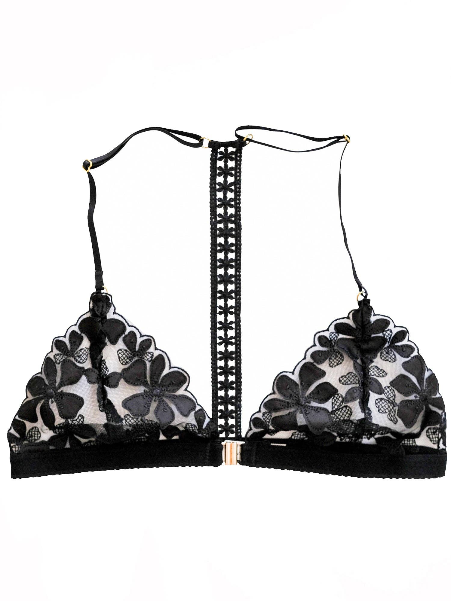 Troo. – Großhandel BH – Damen – Brynn Decor Rückendreieck mit Blumenstickerei1