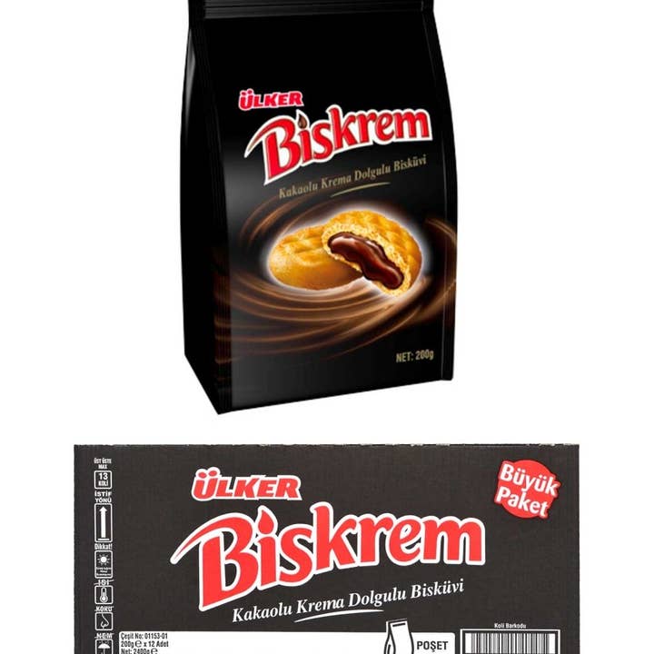 Aladdin - Wholesale Cookie - Ulker | Biskrem Cookies with Chocolate L Bag