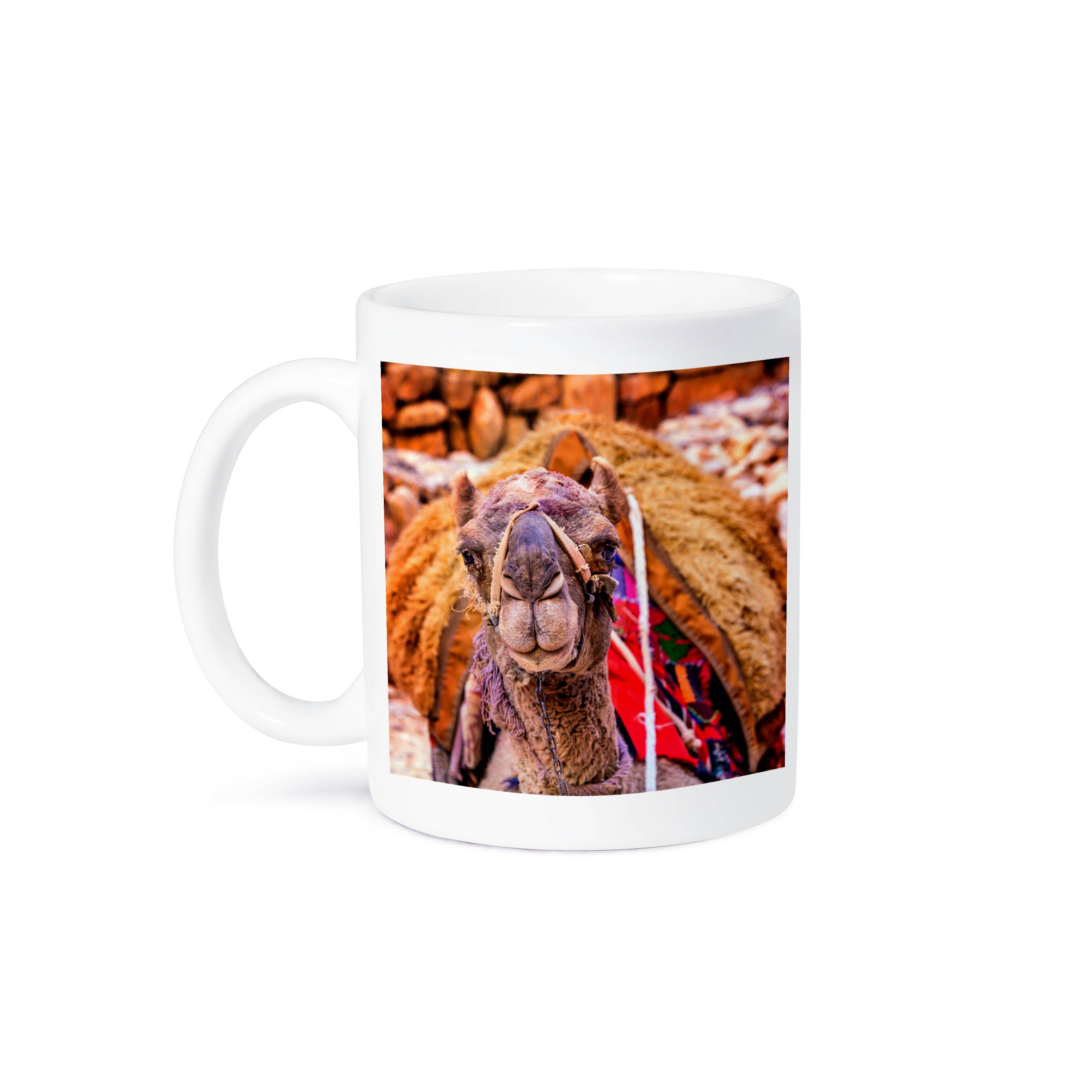 3dRose - Vente Tasse à café - 3dRose, Chameau se reposant à Pétra après avoir donné des balades aux touristes, Jordanie., Tasse8