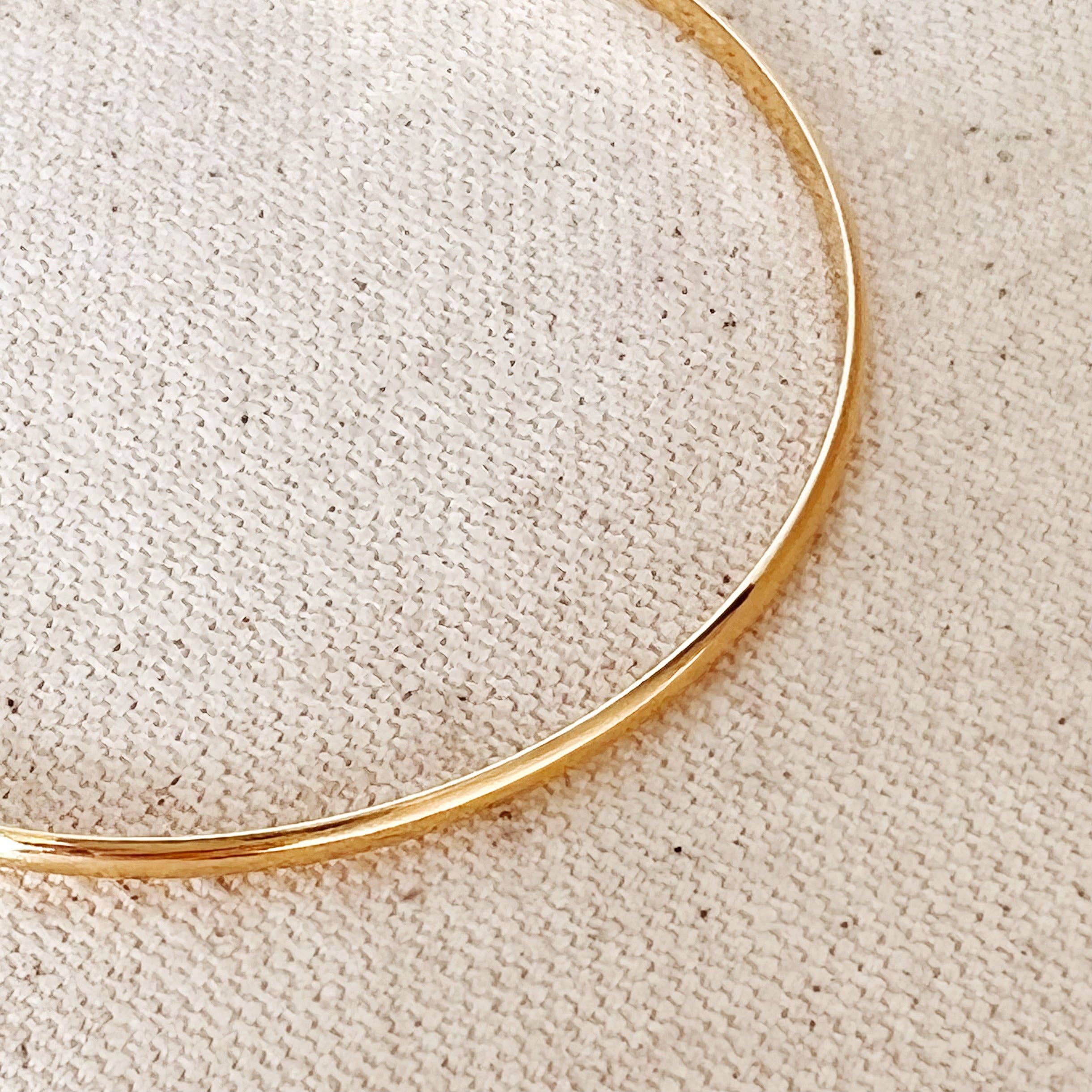 GoldFi - Wholesale Bangle Bracelet - Plain 18k Gold Filled Classic Bangle4