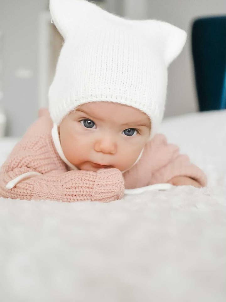 Knit Baby Hat with Ears for wholesale by Ada Baby