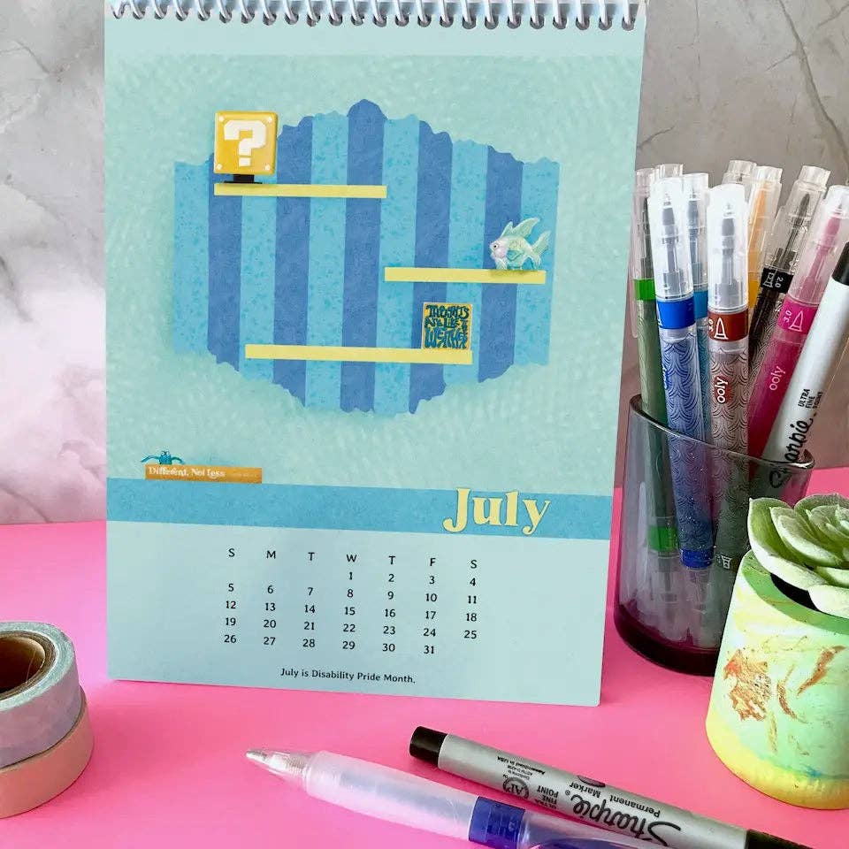 Unruly Wit - Wholesale Calendar - 2026 Book Tracking Desktop Calendar4