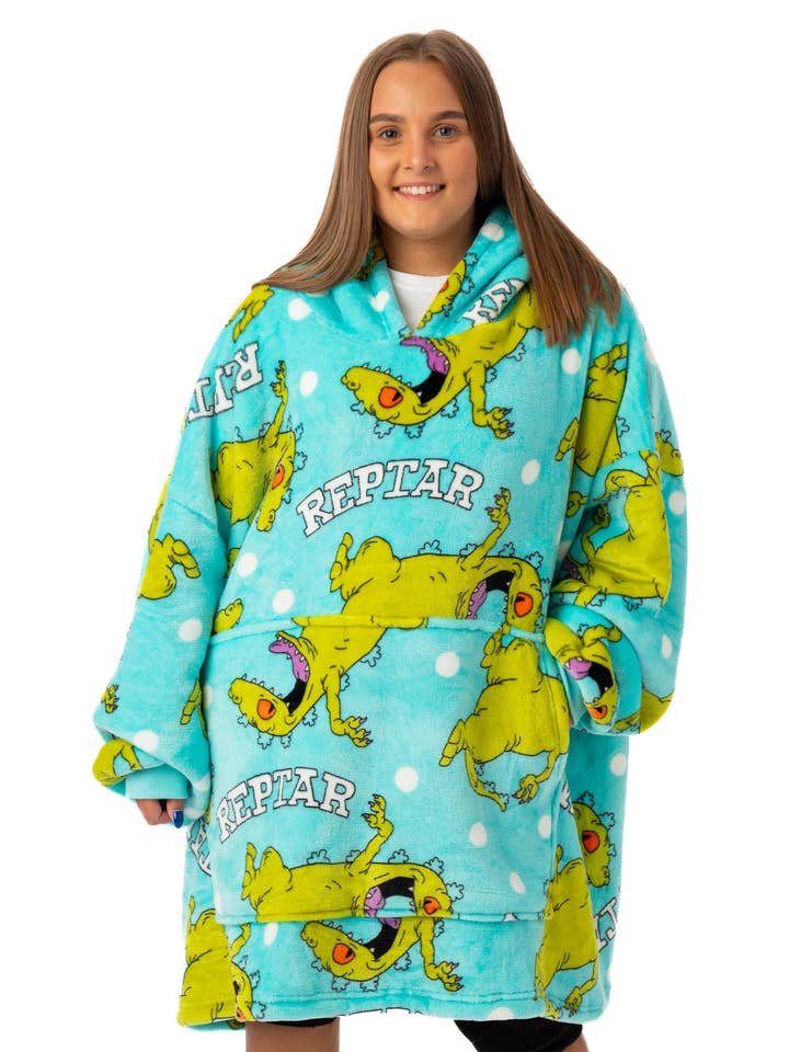 Sweat à Capuche Couverture Bleu pour Femmes Rugrats (Taille Unique) pour la vente par Vanilla Underground