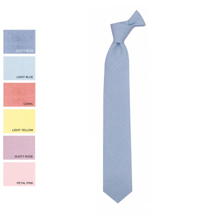 Dusty blue wedding neck tie for man's outfit for wholesale by DucksnFoxes
