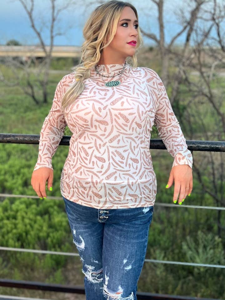 Sterling Kreek - Wholesale Blouse - Women's - Gobble Till You Wobble Mesh Top
