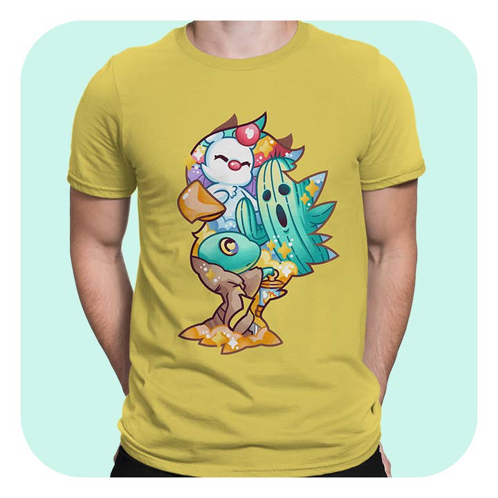 Maglietta Chocobo con silhouette magica per la vendita all'ingrosso da parte di Gilles Bone Illustrations