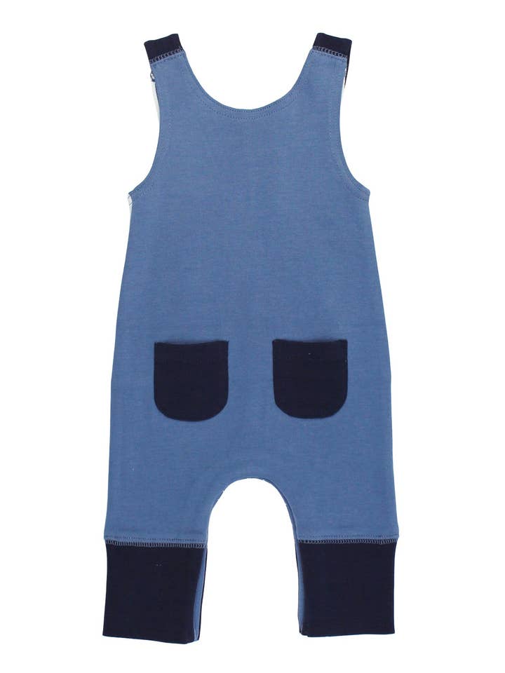 L'ovedbaby - Wholesale Jumpsuit - Baby - Organic Appliqué Harem Romper in Sailboat