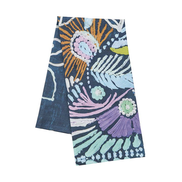 carol & frank - Wholesale Tea Towel - SALE Abstract Floral Kitchen Towel0