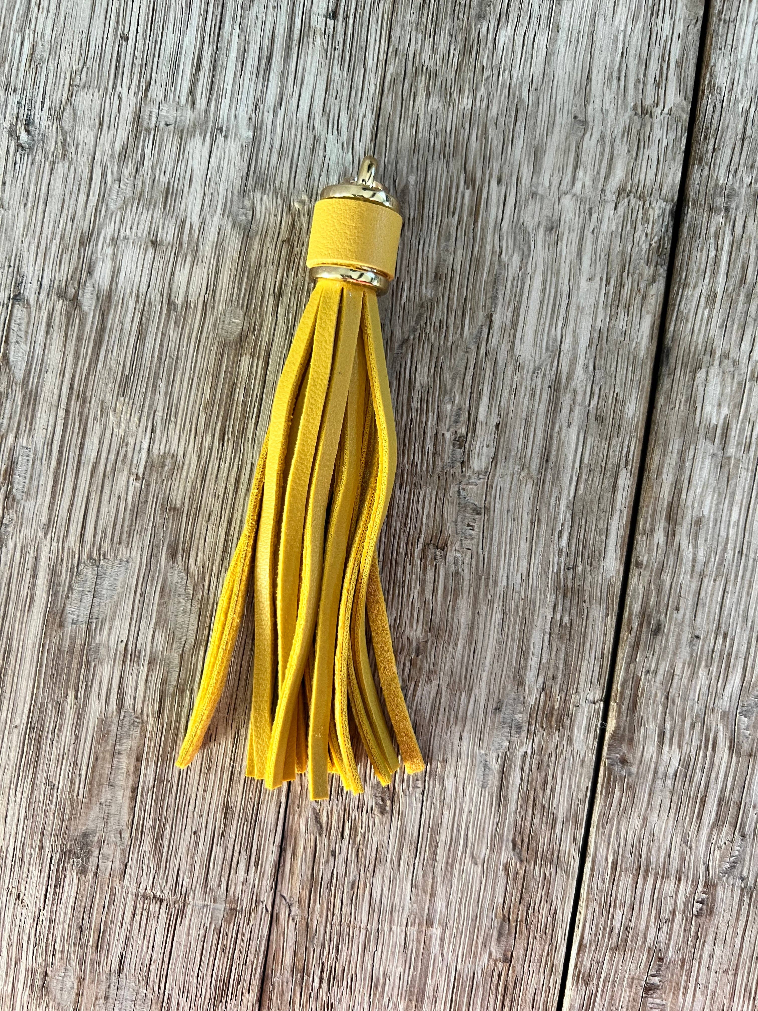KW Custom Creations - Wholesale Tassel Earrings - 4” Faux Leather Tassel8