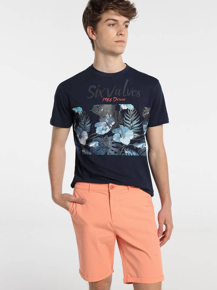 SIX VALVES - Pantaloncini cinesi satinati | Vestibilità regolare per la vendita all'ingrosso da parte di PAUSANT SHOP ONLINE