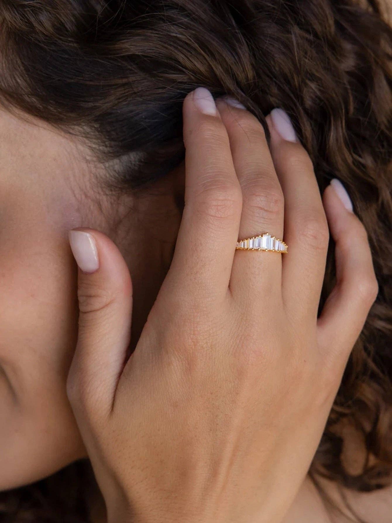 LanLivia - Wholesale Multi-Stone Ring - Transition Eternity Rings with Emerald-cut Stones3