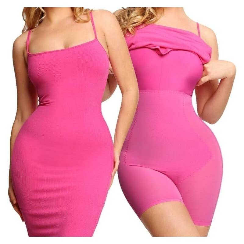 Sheer Trend - Vente Robe – femme - Robe gainante deux-en-un avec bretelles de contrôle du ventre2