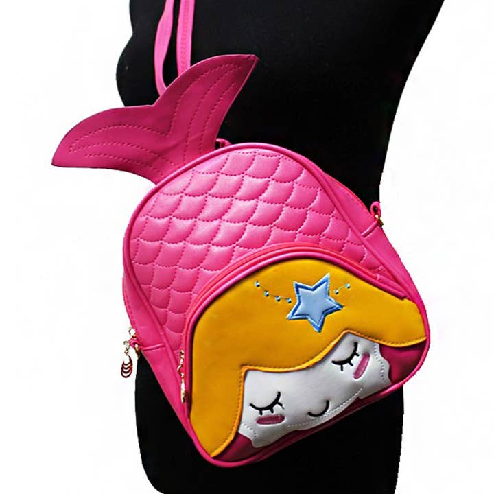 Cap Zone - Wholesale Backpack - Kids - Quilted Mini Mermaid Backpack2