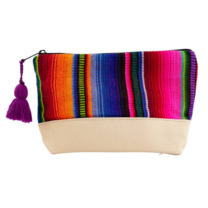 Hacienda Vegan Leather Cosmetic Bag - Guatemala for wholesale by Lumily