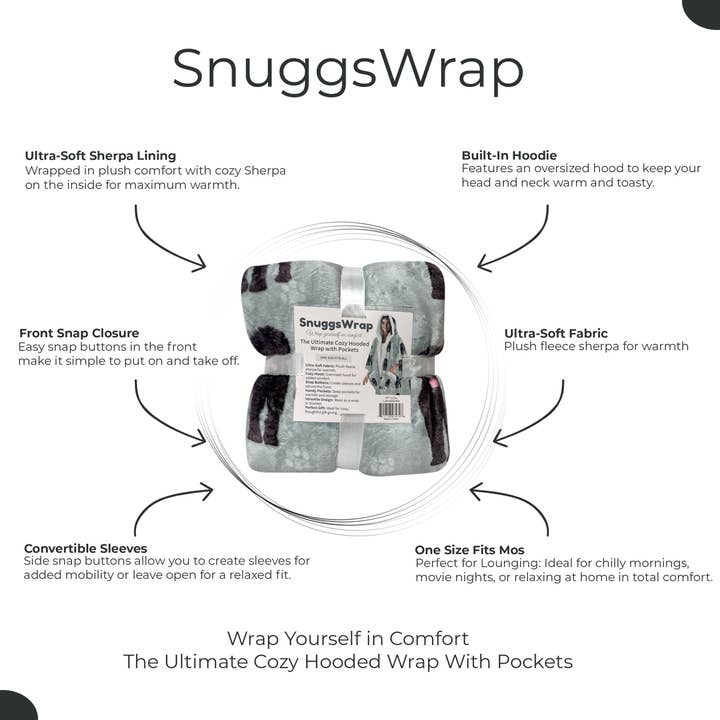 E&S Pets - Wholesale Hoodie - Unisex - Labradoodle Snugg Wraps with Hoodie – Ultra Soft Sherpa Fleece Wrap for Pet Lovers1