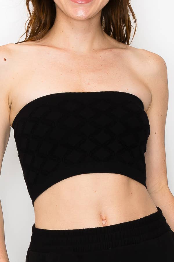 ANWND – Engroshandel Bustier - Dame – 52387-BANDEAU TOP MED DIAMANTHULDETALJE12