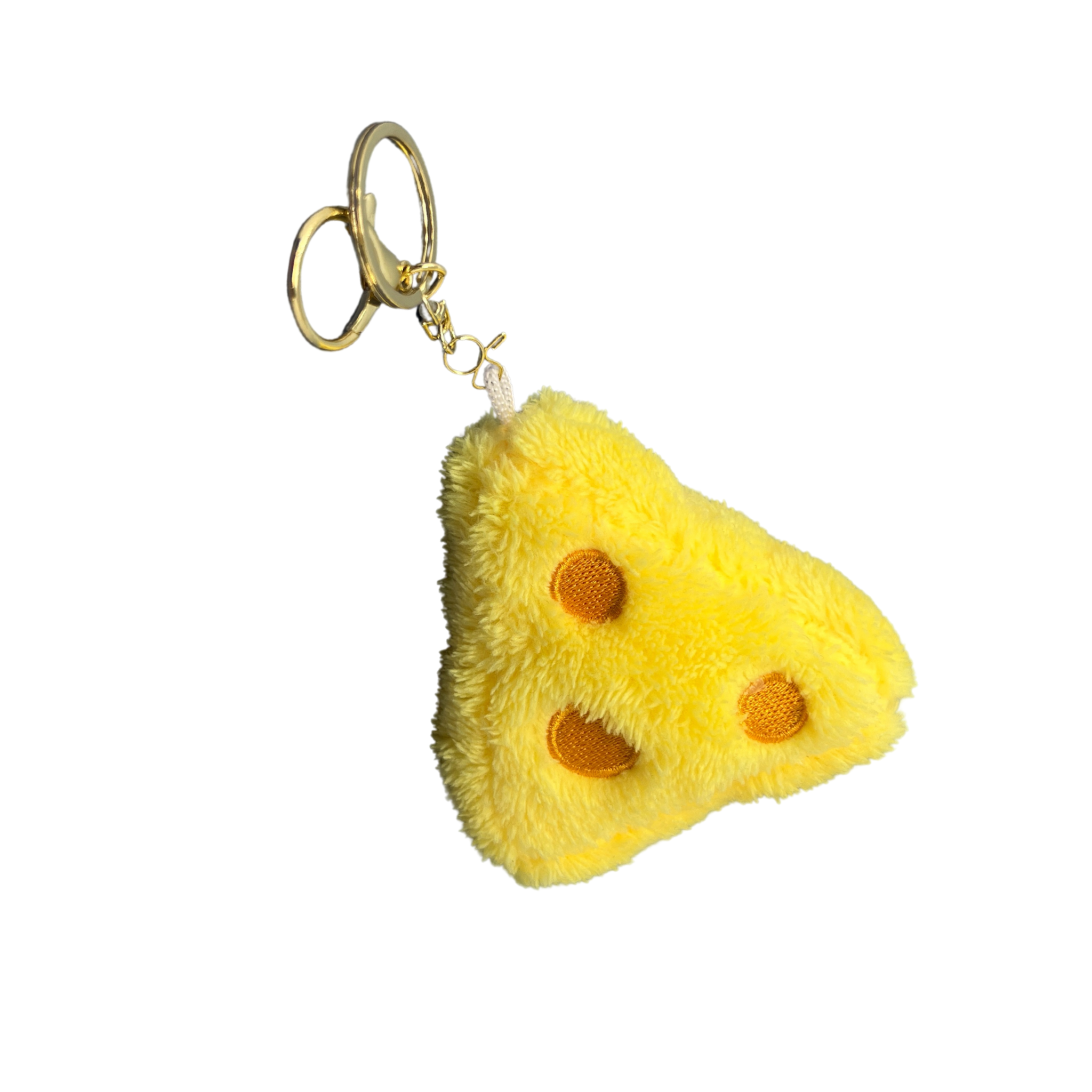 Rainbow Unicorn Birthday Surprise - Wholesale Keychain - Women's - Plush Cheese & Bread Keychain Set – Soft Food-Inspired Bag Charms with Gold Hardware0