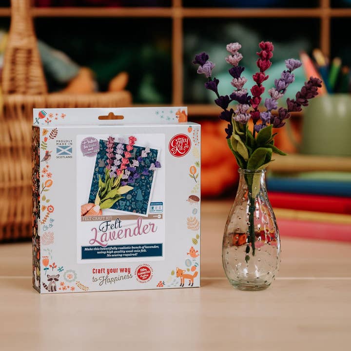 The Crafty Kit Company - Wholesale DIY craft kit - Felt Lavender Flower Craft Kit4