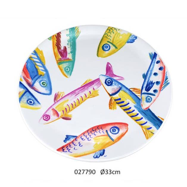 Round Plate 'Sarda' Ø33 cm for wholesale by Faye