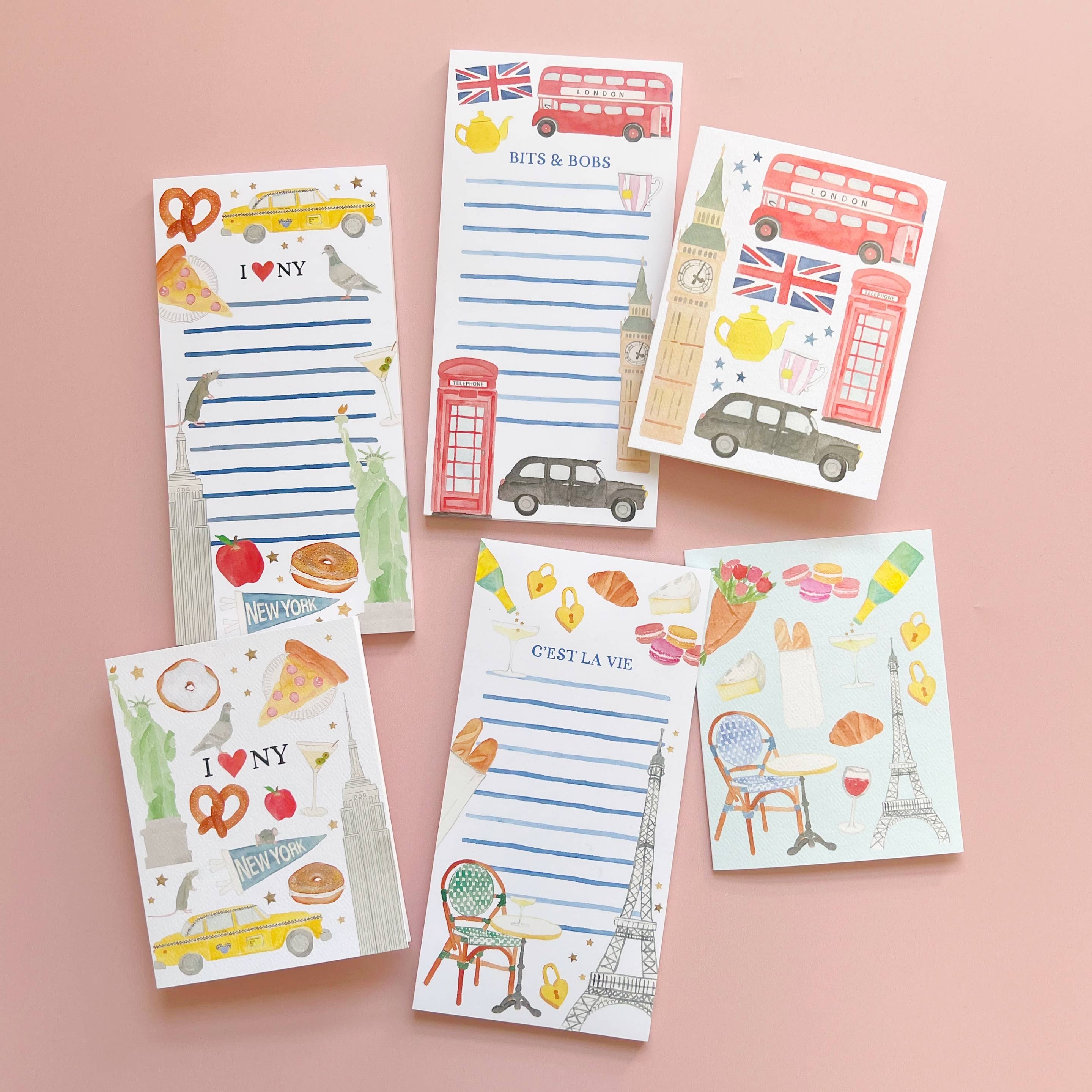 Gert & Co - Vente Blocs-notes - Bloc-notes Paris | Bloc-notes Icônes de Paris | Bloc-notes Français | 4"x8"5