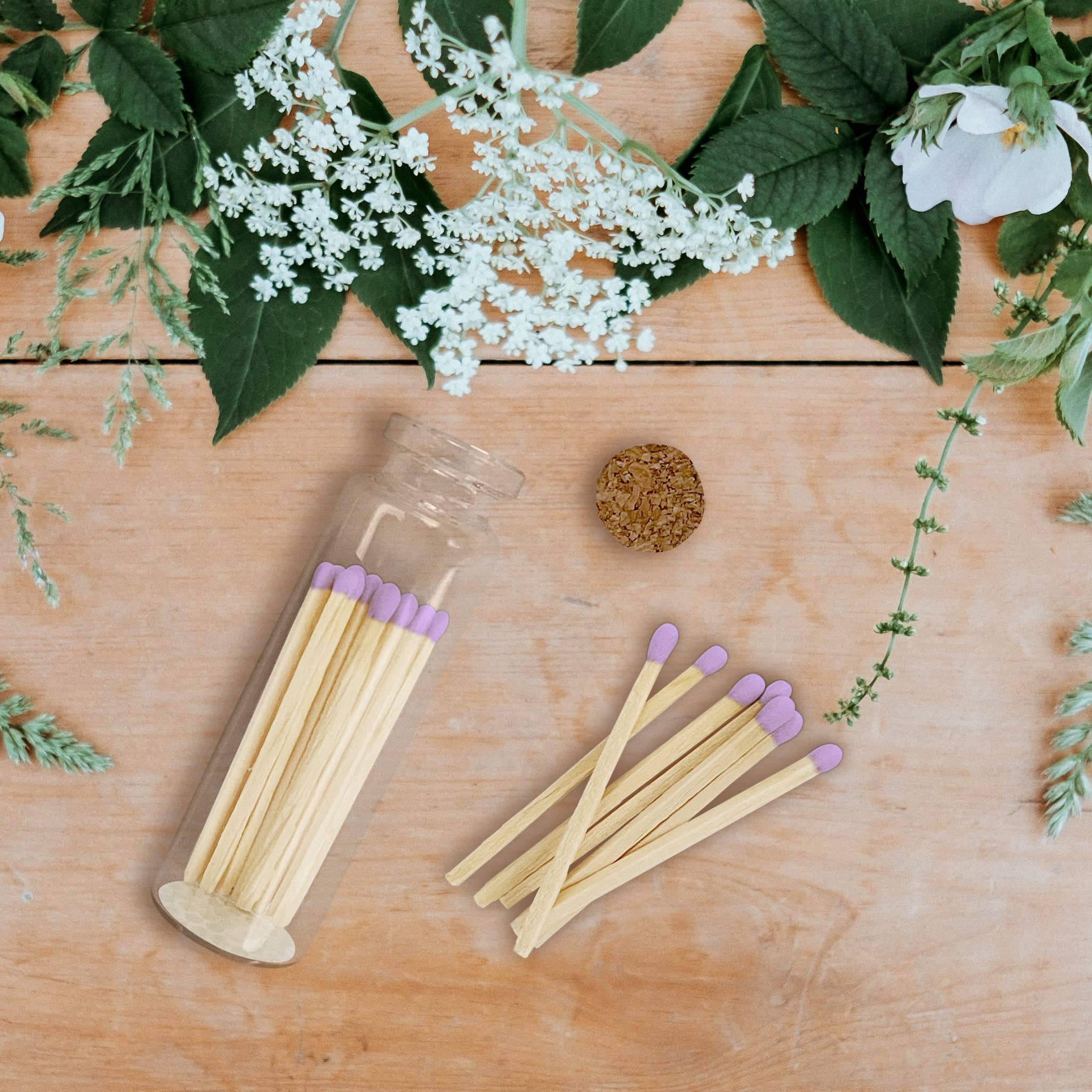 Thankful Greetings - Wholesale Matches - 2" Matches + Small Bottle - Color of Your Choice + Strikers30