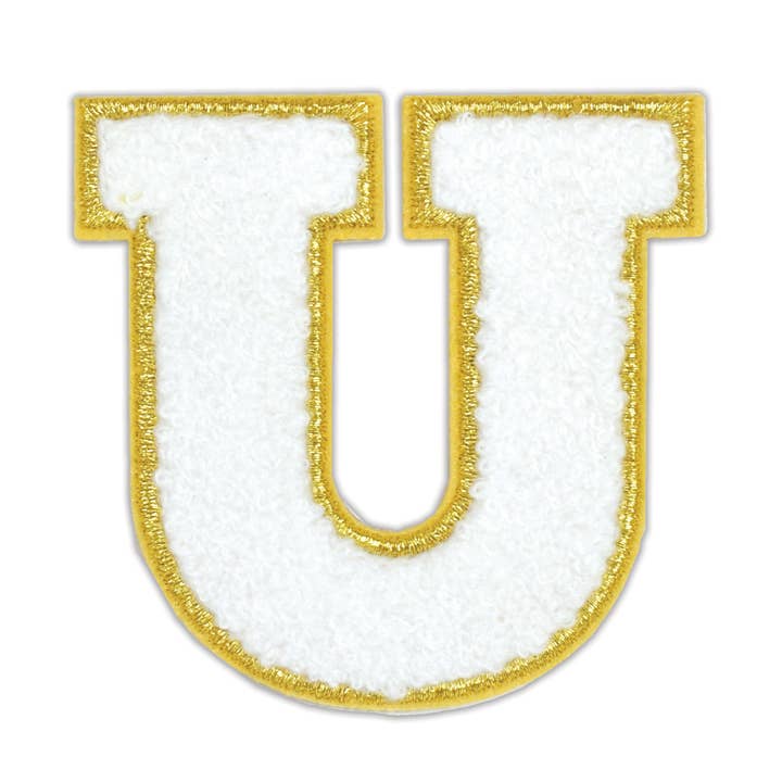 Iscream - Wholesale Patch - U White Varsity Letter Sticker Patch
