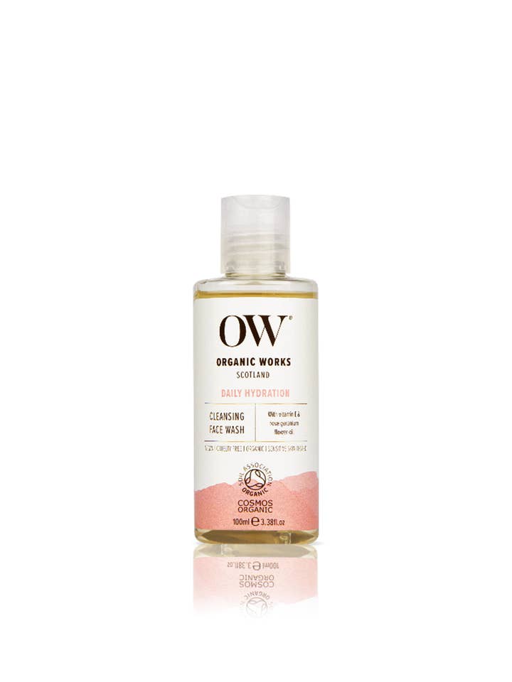 Organic Cleansing Face Wash Travel Size - 100ml -98% Natural for wholesale by Organic Works